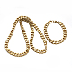 304 Stainless Steel Cuban Link Chain Necklaces and Bracelets Jewelry Sets SJEW-O065-A-04G-2