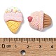 デザートテーマの不透明樹脂デコデンカボション  模造食品  アイスクリーム/ドーナツ/ビスケット  混合図形  ミックスカラー  18.5~22x15~18x6~9mm RESI-G088-05-3