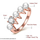 Anelli di barretta imitazione di perle RJEW-BB17615-8-3
