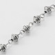 Ручной тибетском стиле сплава Bicone бисер цепи для ожерелья браслеты делает X-AJEW-JB00081-01-1