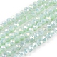 Brins de perles de verre électrolytiques à facettes (32 facettes) rondes plaquées arc-en-ciel EGLA-J130-FR17-1