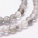 Chapelets de perle en quartz nuageux naturel G-G735-37-4mm-3