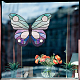 CREATCABIN 8Pcs Butterfly Window Stickers Animals Static Cling Glass Sticker Decals Double-Sided Anti-Collision Decor PVC Art for Home Nursery Bedroom Bathroom Glass Door Decorations DIY-WH0379-003-6