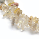 Oro naturale perle di quarzo rutilato fili G-P332-31-2