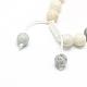 Einstellbare natürliche Senfjaspis Perlen Halsketten G-T015-J01-3