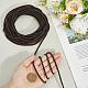 10 м круглый шнур из искусственной кожи с плетением WL-GF0001-32B-03-3