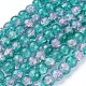 Crackle Glass Beads Strands X-CCG-Q002-8mm-06-2