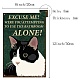 Creatcabin Letrero de estaño para gato AJEW-WH0157-726-2