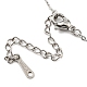 201 collier pendentif flèche & soleil & étoile en acier inoxydable avec chaînes forçat NJEW-Q317-19P-3