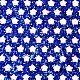 独立記念日の模造革生地シート  キラキラスパンコール付き  レザーイヤリングやDIYクラフトの作成に  星の模様  ブルー  30x20x0.1cm DIY-D025-D05-2