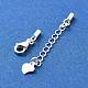 925 Sterling Silver Curb Chain Extender STER-G039-03B-S-2