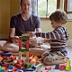 虹の木製ペグ人形  子供のための子供の知育玩具  色と形を認識するおもちゃ  ミックスカラー  65x39mm  12個/セット WOOD-WH0098-53-7