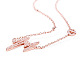 Ожерелья с подвесками Tinysand 925 из стерлингового серебра cz Heartbeat TS-N012-RG-18-2