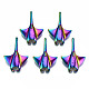 Rainbow Color Alloy Pendants PALLOY-S180-009-RS-1