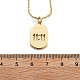 Регулируемые полые латунные овальные подвески 11:11 NJEW-NH0001-06G-3