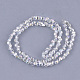 Chapelets de perles en verre électroplaqué EGLA-S179-03A-F01-2