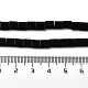 Natürliche schwarze Onyxperlenstränge (gefärbt und erhitzt). G-F762-A16-01-5