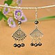 Tibetan Style Chandelier Earrings EJEW-JE00538-3