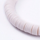 Bracelets élastiques faits à la main de perles heishi en pâte polymère X-BJEW-JB05086-02-3