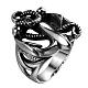 Punk Rock Style 316L Stainless Steel Hollow Anchor Finger Rings for Men RJEW-BB06640-11-2