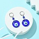 Evil Eye Glass Leverback Earrings EJEW-JE05573-01-2
