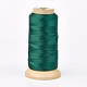 ポリエステル糸  カスタム織りジュエリー作りのために  濃い緑  0.5mm  約480m /ロール NWIR-K023-0.5mm-08-1