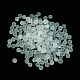 Bagliore luminoso nelle perle rotonde di vetro trasparente scuro GLAA-F124-B02-2