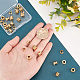 UNICRAFTALE 30pcs 3 Styles European Beads Stainless Steel Column Beads 4~5mm Large Hole Spacer Beads Golden Metal Beads for DIY Necklace Bracelet Jewelry Making STAS-UN0039-78-3