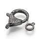 Brass Micro Pave Cubic Zirconia Lobster Claw Clasps ZIRC-S058-13B-2