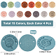 GORGECRAFT 15 Colors 60PCS Handmade PU Leather Label Embossed Clothing Tags Customized Faux Leather Hat Tags with Hole for DIY Jeans Bags Shoes Hat Accessories DIY-GF0005-68-2