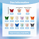 SUPERFINDINGS 60Pcs 15 Colors Acrylic Charms MACR-FH0001-18-2