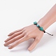 Dyed & Synthetic Turquoise Braided Bead Bracelets BJEW-JB03766-4