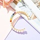 Perles de perles naturelles et perles de pierres précieuses mélangées bracelets de manchette pour femme fille cadeau BJEW-JB06826-03-4