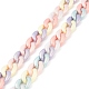 Spray Painted Acrylic Curb Chain AJEW-EH00384-5