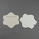 ディスプレイアクセサリー台紙  ピアスカードに使用  ホワイト  86x80x0.5mm EDIS-S002-1