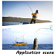 Ahandmakerステンレス鋼の釣り針  ロングシャンクj釣り針  淡水塩水釣り用  ガンメタ色  60個/セット STAS-GA0001-04B-5