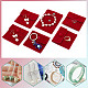 NBEADS 12 Pcs Velvet Jewelry Pouches with Snap Button TP-NB0001-41A-03-7