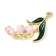 Pendentifs d'émail en alliage&nbsp;ENAM-U001-04F-G-2