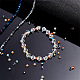 Chapelets de perles en verre électroplaqué EGLA-PH0003-20-5