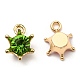 Golden Plated Alloy Crown Charms ALRI-L050-01M-2
