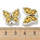 Perles en bois imprimées&nbsp;WOOD-G022-28D-08-3