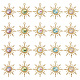 Sunclue 20 шт. 5 цвета русалка рыба чешуя дракона сплав и пластиковые подвески FIND-SC0004-01-1