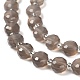 Серые натуральные бусины из агата  G-B153-B01-4