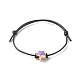 Star Acrylic Enamel Beads Adjustable Cord Bracelet for Teen Girl Women BJEW-JB07050-4