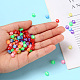 Perles acryliques transparentes de couleurs mélangées TACR-YW0001-08A-8
