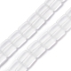 Transparent Frosted Glass Beads Strands FGLA-S001-01G-2