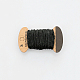 ジュートコード  ジュートストリング  ジュートより糸  3プライ  ジュエリー作りのための  ブラック  2mm  約10.93ヤード（10m）/ボード OCOR-WH0016-06F-1