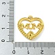 Placage ionique (ip) véritable plaqué or 18 carat 304 pendentifs en strass en acier inoxydable STAS-P341-08G-01-3