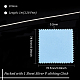 Benecreat 1m スターリングシルバーワイヤー  ラウンド  スエード生地スクエアシルバー研磨布2枚付き。  銀  0.9mm STER-BC0001-94B-2