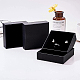 Benecreat 12 упаковка 10x10x3.5 см черные серьги коробки для ожерелья квадратная черная картонная коробка для украшений маленькая подарочная коробка с бархатным наполнением для вечеринки CBOX-BC0001-15B-4